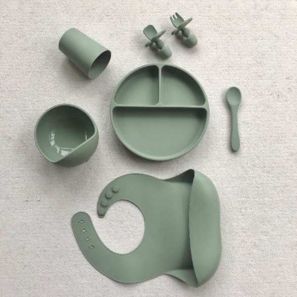 Kit de sevrage en silicone Minifolk | Kit de sevrage pour bébé | Ventouse pour tout-petit | Vaisselle pour bébé | Ma première trousse de sevrage