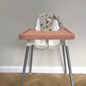 Minifolk Ikea Antilop Trona Cubierta completa de la bandeja de silicona / Mantel individual extraíble para trona / Estera de mesa para bebé / Estera de destete fácil de limpiar