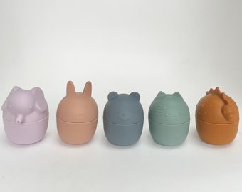 Minifolk Set of 5 Animal Bath Toys | Bath Toy Set| 1st Birthday Gift | Christmas Gift | Fun Toy