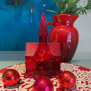 Vintage Loomco International Christmas Church Ornament and Holiday Decor Piece. Circa 1998.