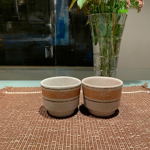 Vintage Ironstone MCM Ceramic Condiment Dishes by Pottery Craft. Made in the USA.