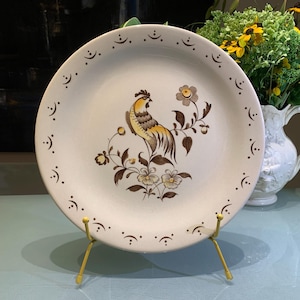 Vintage Johnson Brothers Rooster Dinner Plate: Sun Up Pattern, Staffordshire England