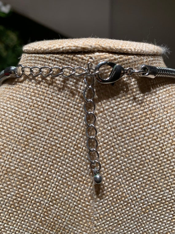 BOLD Vintage Silver Tone Statement Adjustable Nec… - image 8