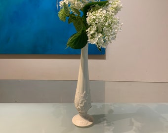 Vintage Lenox Florentine Cream White Bud Vase.
