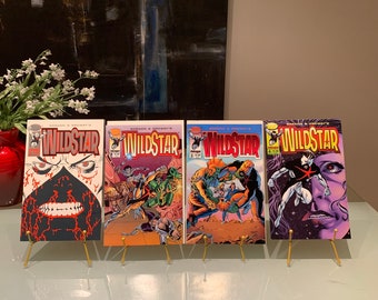 WILDSTAR #1 (Silver Foil Embossed Cover) & Issues #2 #3 and #4. By IMAGE Comics. 1993 Near Mint