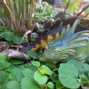 Vintage Styrachosaurus & Stegosaurus by Larami.
