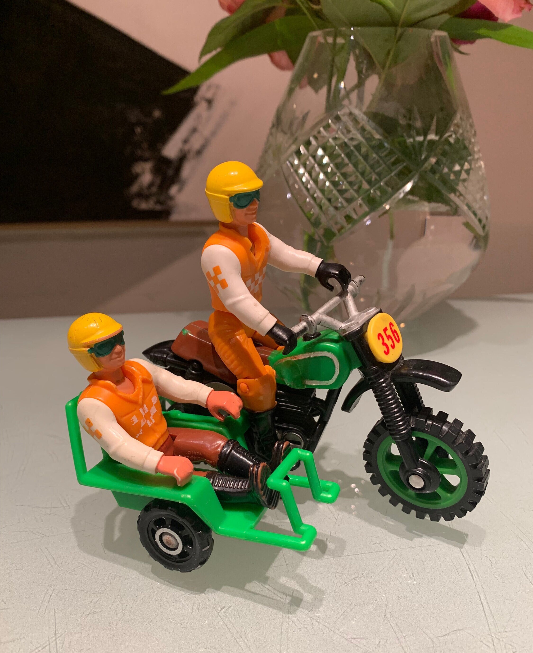 Vintage Fisher Price Adventure People Motocross Bike and Biker