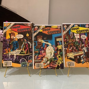 PROF. COFFIN by Charlton Comics #19-#21 1986. Good Condition.