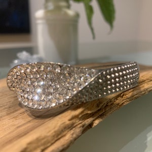 Vintage Rhinestone Hinge Bangle/Bracelet