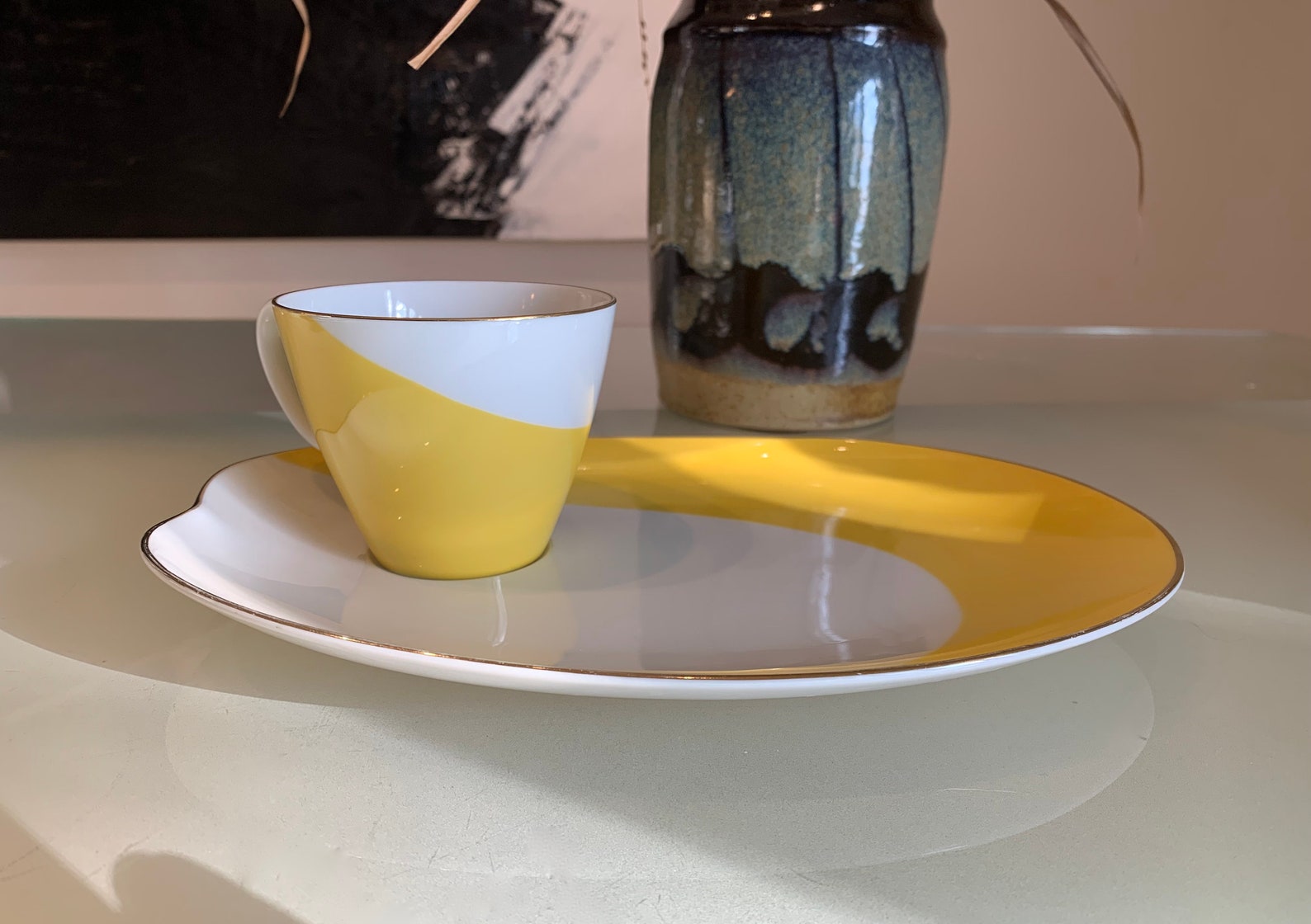 Retro Vintage Premier Noritake Snack & Tea Set RARE Item. Etsy