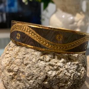Vintage Gold and Silver Tone Bangle Bracelet.