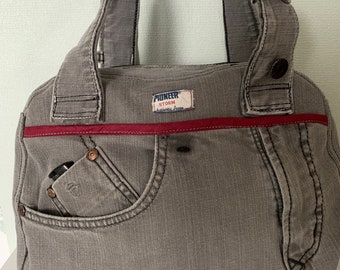 upcycling Jeanstasche -