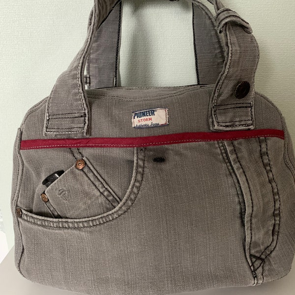 bolsa de mezclilla upcycled -