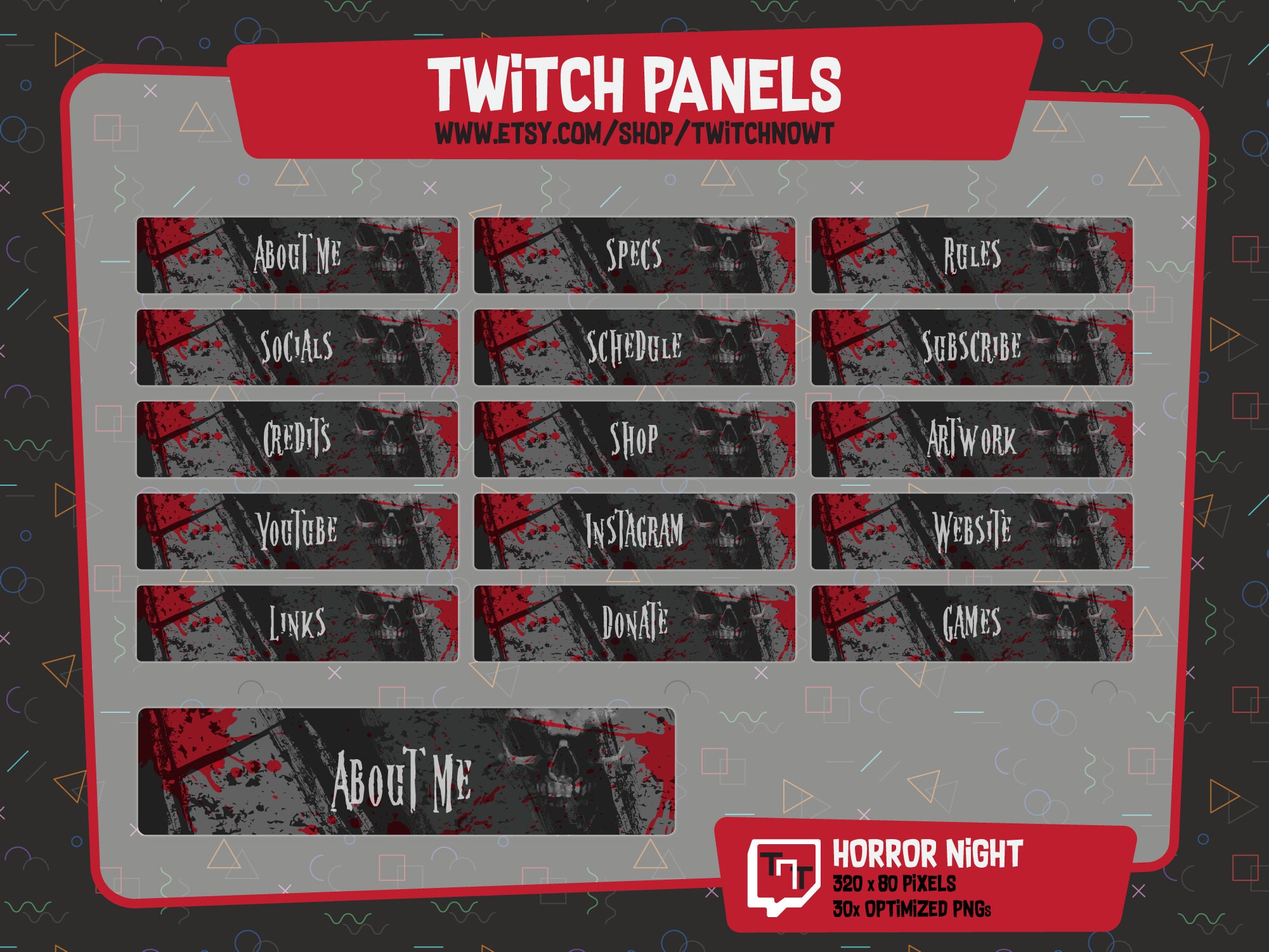 Horror Twitch Panels
