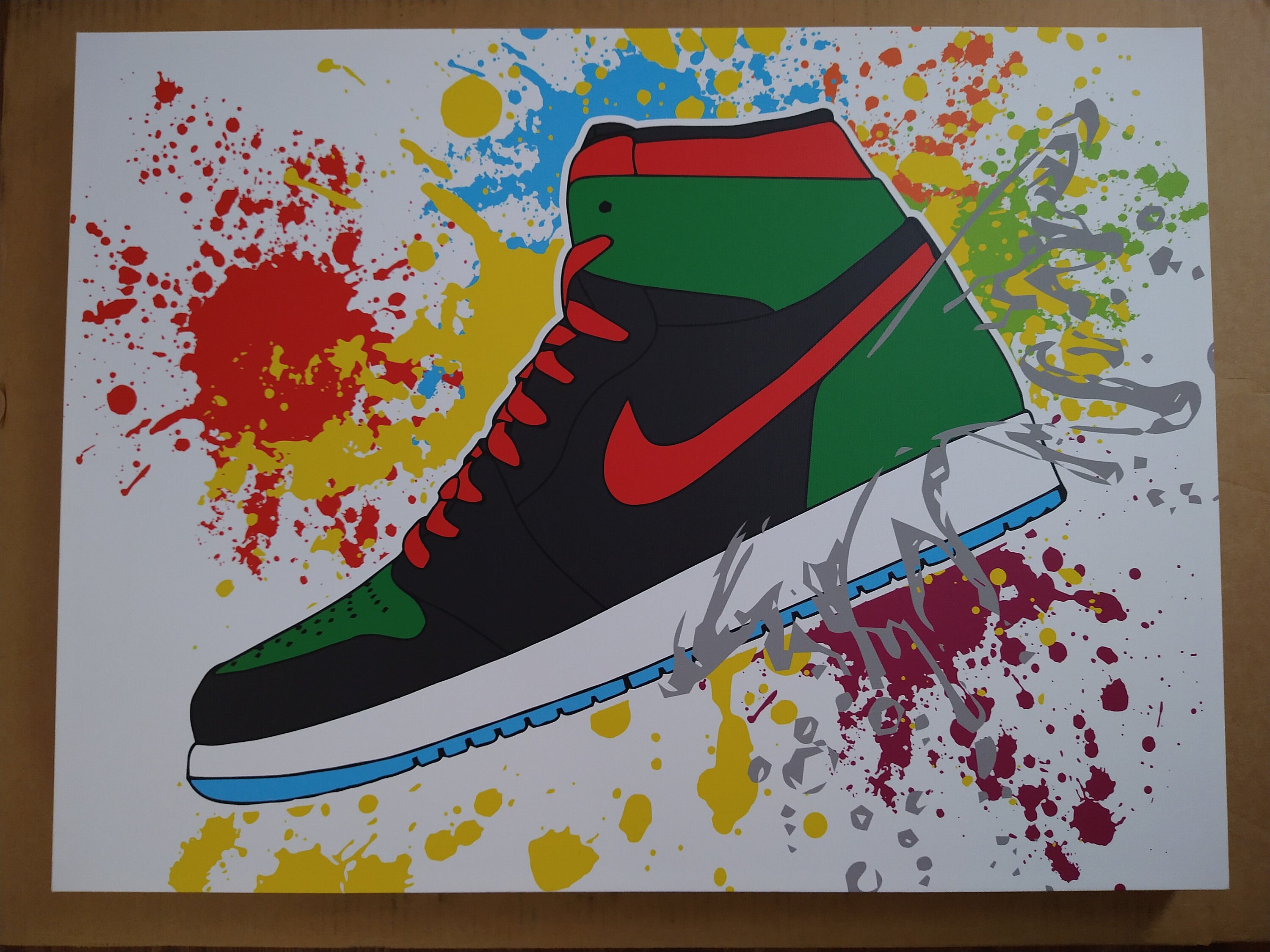 Air Jordan Canvas Print for Wall Decor Perfect Sneakers fan Etsy