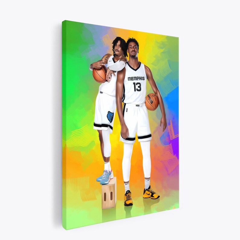 Captivating Ja Morant, Jaren Jackson Jr. Courtside At Magic-pistons Playoff Game Landscape in HD Captivating Ja Morant, Jaren Jackson Jr. Courtside At Magic-pistons Playoff Game Landscape in HD