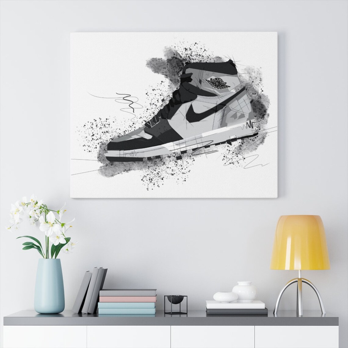 Air Jordan Canvas Print for Wall Decor Perfect Sneakers Fan Etsy