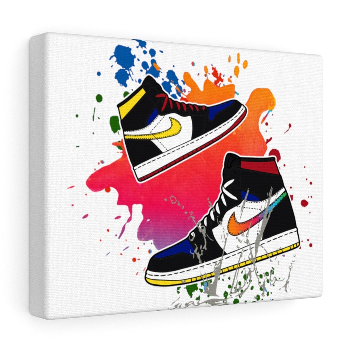 Air Jordan Canvas Print for Wall Decor Perfect Sneakers fan Etsy