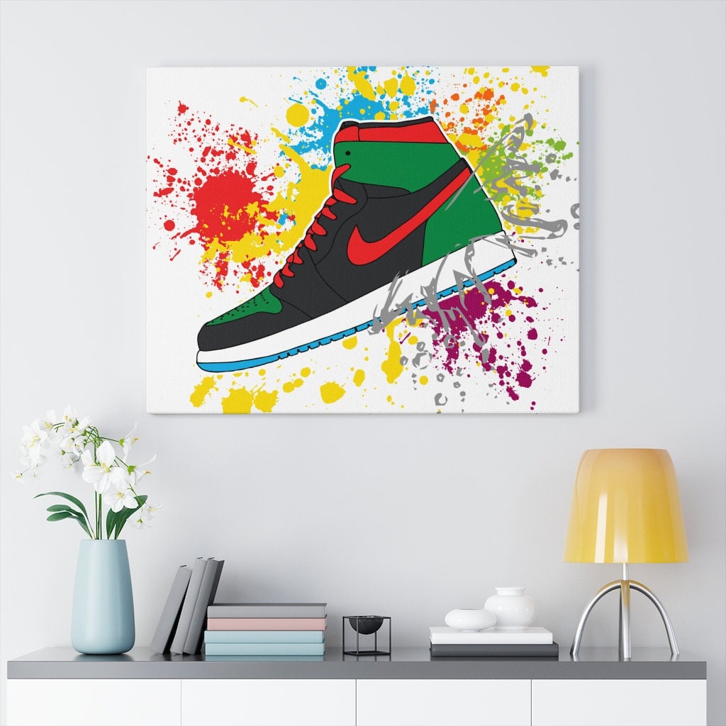 Air Jordan Canvas Print for Wall Decor Perfect Sneakers fan  Etsy