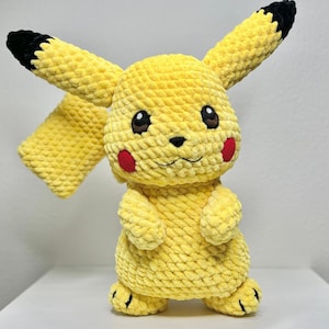 Crocheted Large Electric Mouse Plushie