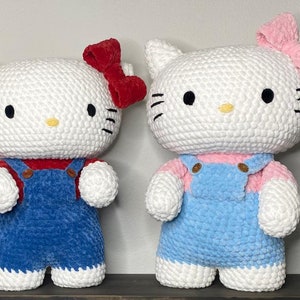Jumbo Crocheted Kitty Plushie