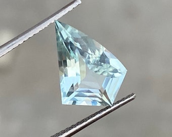 Naturlig 3,30 karat zambisk akvamarin: Fancy Cut Loose Ädelsten, Mars födelsesten