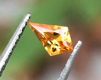 Fanta Spessartine garnet Kite Cut 6mm 0.30Ct Natural January birthstone For Jewelry