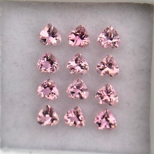 Baby Pink Tourmaline: 5MM Heart-Shaped October Birthstone