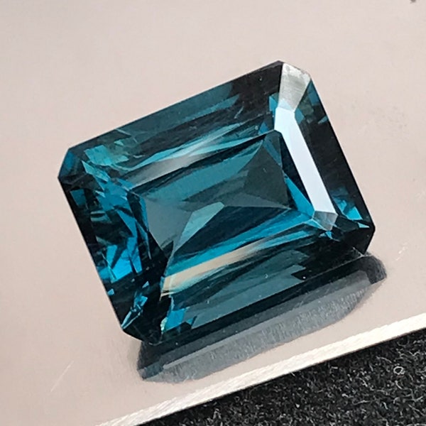 London Blue Topaz, 13 MM London Blue Topaz Octagon , London Blue Topaz Scissor Cut ,Weight - 8.80 Carat, December Birthstone.