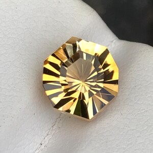 Precision Cut Citrine, 10 MM Citrine Fancy shape, Natural Yellow Citrine, November Birthstone, 3.85 Carat Citrine, Citrine For jewellery.