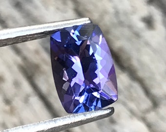 Natural Tanzania Tanzanite, 7 MM Tanzanite Elongated Cushion, 1.00 Carat Tanzanite, Cushion Cut, December Birthstone,Tanzanite For Jewellery