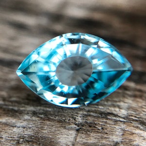 Natural Sky Blue Topaz, 9.5 MM Blue Topaz Eye Cut, December Birthstone, 2 Carat Blue Topaz, Sky Blue Topaz For jewelry, Fancy Cut blue Topaz
