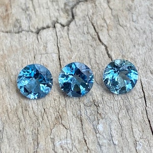 Natural Santa Maria Aquamarine lot,4.5 MM Aquamarine Round, Blue Aquamarine Gemstone, 1.00 Carat lot ,March Birthstone, Aquamarine Jewellery