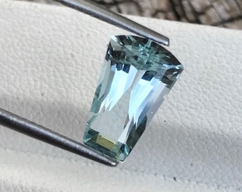 Naturlig akvamarin 2,30 ct 11 mm fancy cut mars födelsesten för smycken
