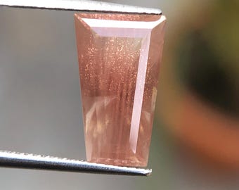 Oregon Sunstone Tapered Cut 14mm 5 Carat Natural August Birthstone For jewelry.