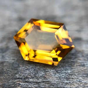 Natural Yellow Citrine, 12 MM Citrine Fancy Shape, November Birthstone, 3.35 Carat Citrine, Fancy Cut Citrine, Citrine For Jewellery.