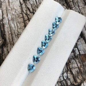 Natural Loupe clean Aquamarine, 4.5 MM Aquamarine Heart, March Birthstone, 0.25 Ct Aquamarine, Aquamarine for Jewelry, Aquamarine Heart Cut.