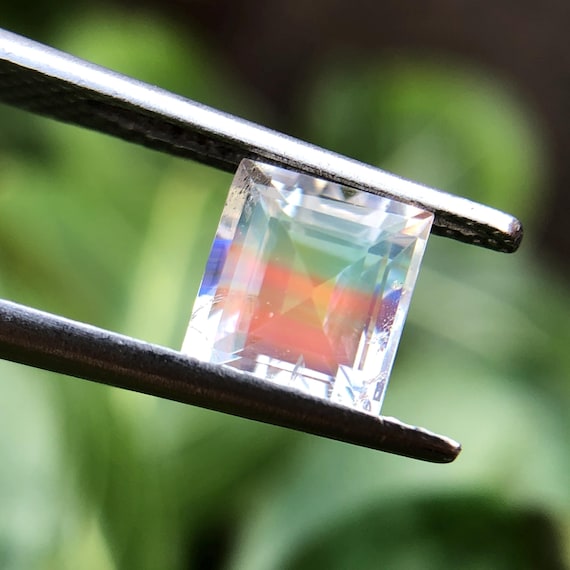 Madagascar Rainbow Moonstone Rectangle: June Birthstone, Ct - Main Image