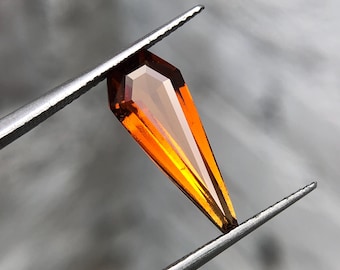 Fanta Hessonite Garnet Kite Cut 18.5mm 3.60Ct Natural January Birthstone For Jewellery