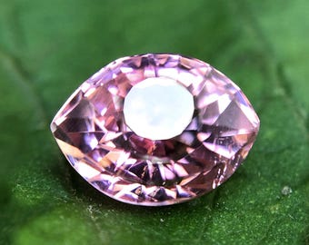 Baby Pink Tourmaline Eye Cut 7.5 mm 1.20 Carat Natural October Birthstone For Jewellery