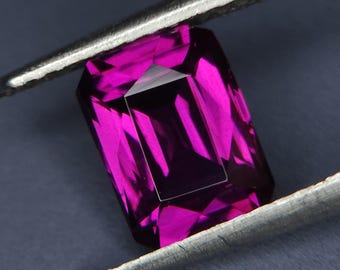 Purple Rhodolite Garnet Scissor Cut Octagon 7.5mm 1.70 Ct Natural January birthstone