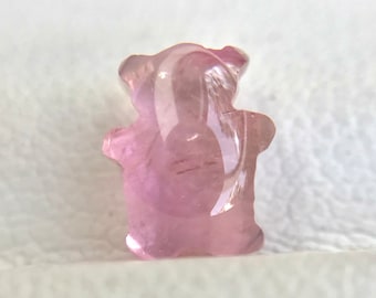 Teddy Cut natural tourmaline cabochon, cute Teddy Cut tourmaline, 7.5 mm pink tourmaline cabochon, 1.70 Carat tourmaline, October birthstone