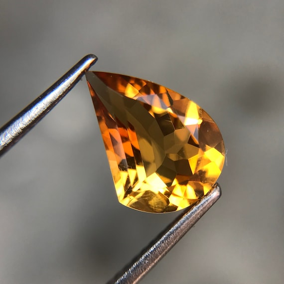 Natural Citrine Gemstone: Carat Fancy Cut, November Birthstone