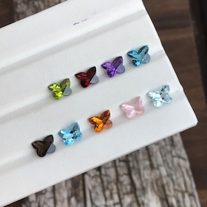 Natural Semi Precious Multi Gemstone Lot, 8 MM Gemstone Butterfly Shape, Gemstone Fancy Cut, 13.90 Carat Lot, Gemstone For Jewellery.