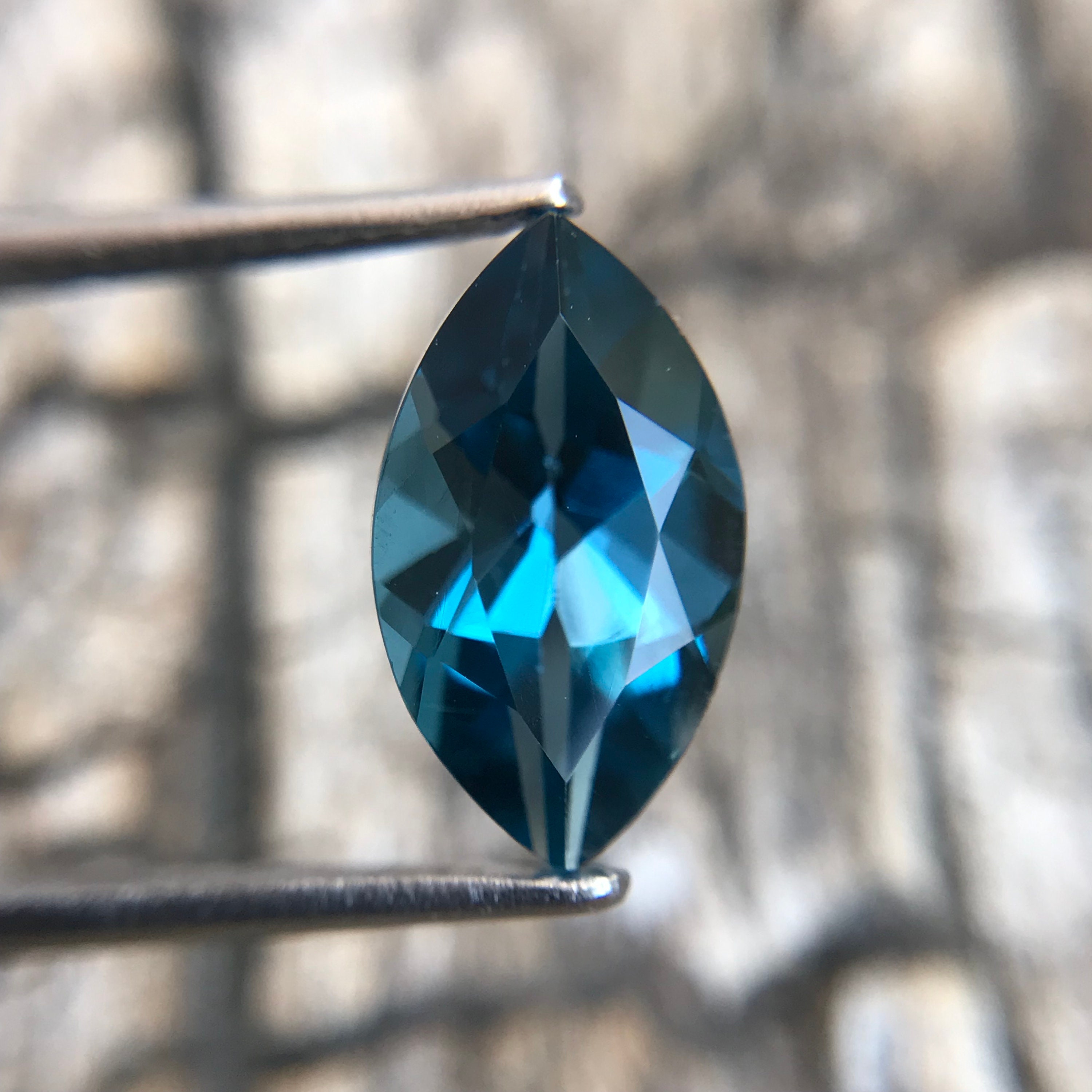 Natural London Blue Topaz, 12 MM London Blue Topaz Marquise, December Birthstone, 3 Carat Blue Topaz marquise, London Blue Topaz For jewelry