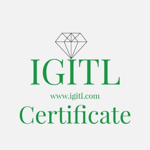 May include: IGITL Certificate featuring a green diamond logo and the website www.igitl.com.