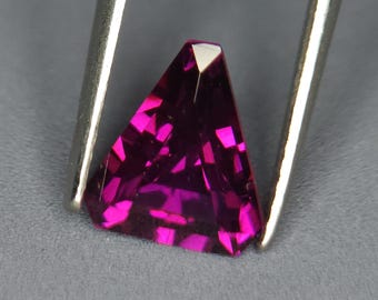 Purple Rhodolite Garnet Triangle 8 mm 1.60 Ct Natural January birthstone Gor Jewellery