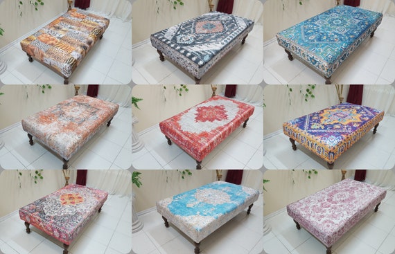 Ikat ottoman coffee table best sale