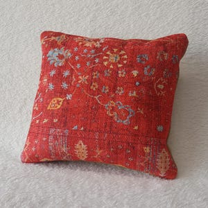 Bedding Pillow Cover , Vintage Rug Pillow , Turkish Rug Pillow , Textured Kilim Cover , Rectangular Pillow , Oriental Pillowcases