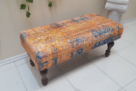 Vintage ottoman cheap coffee table